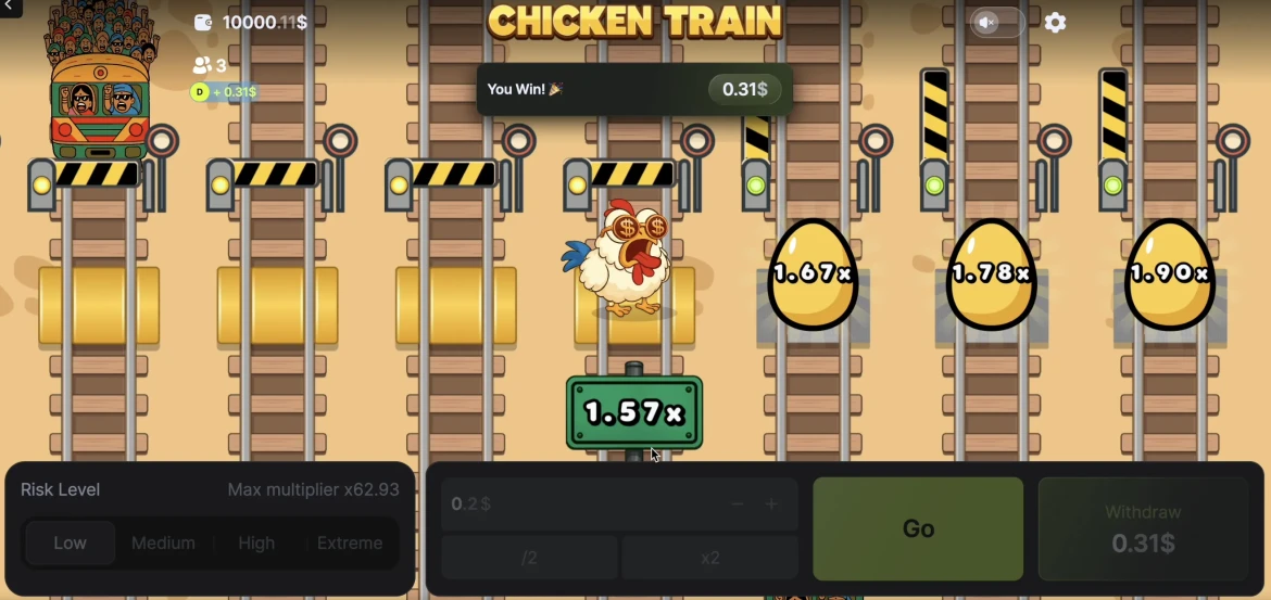 Chicken vs Train